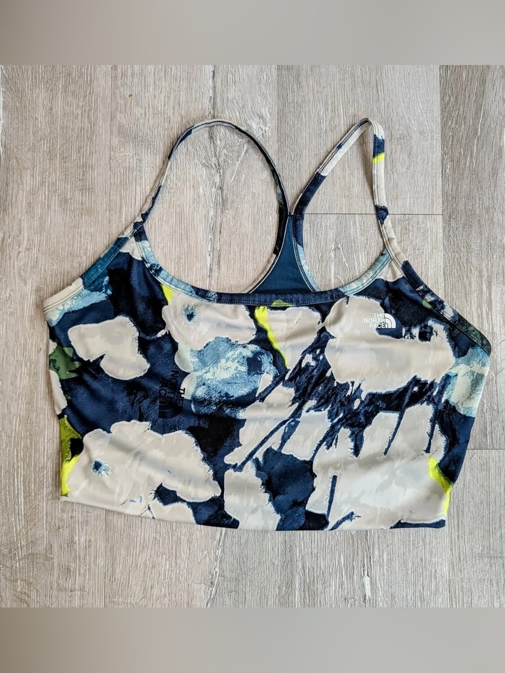 The North Face Navy Floral Dune Sky Tanklette - Size XL